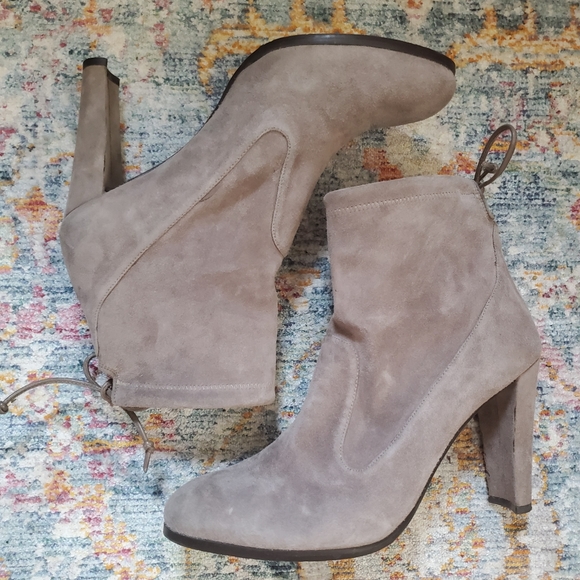 Stuart Weitzman Glove Boot Topo Suede - Picture 2 of 6